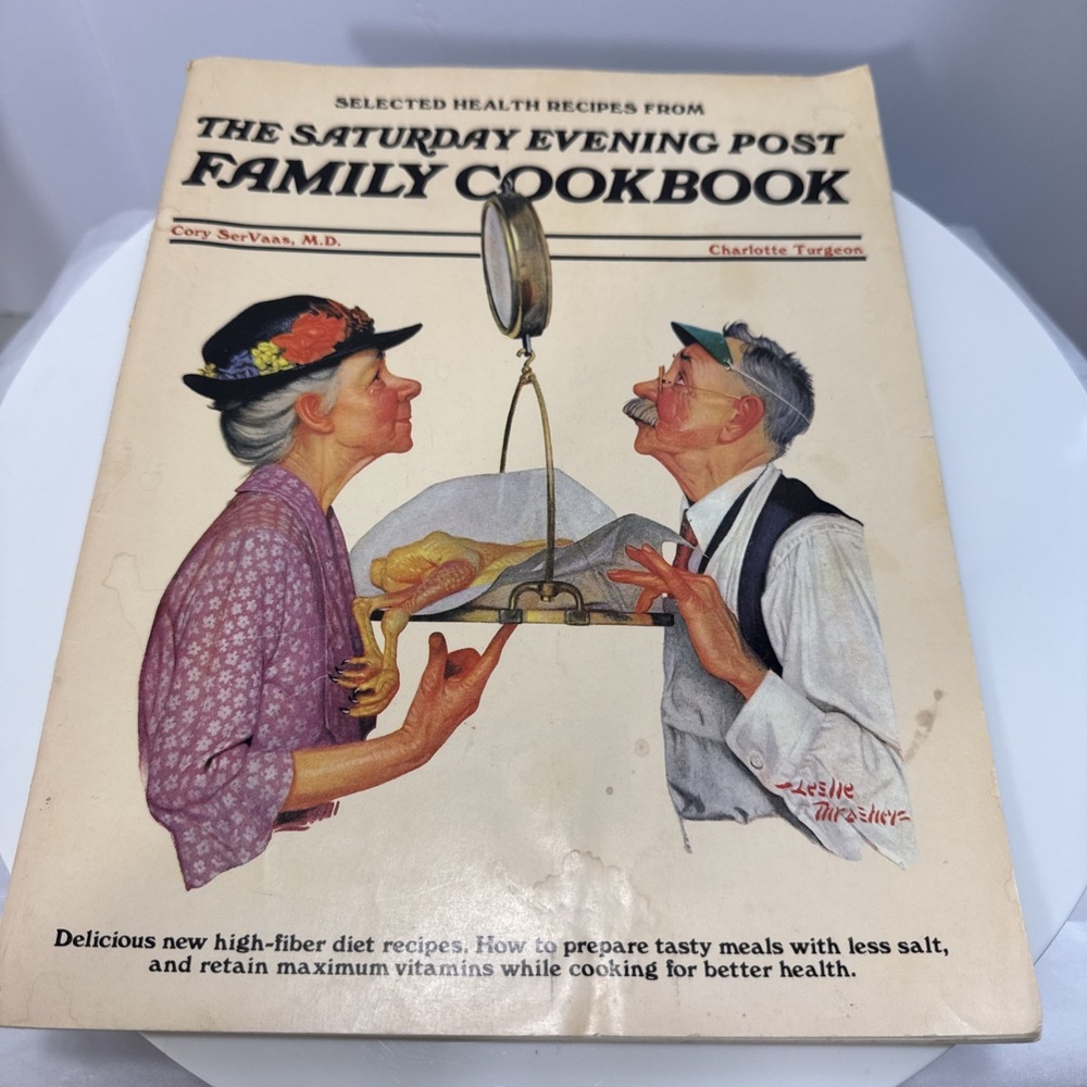 Vintage Saturday Evening Post Family Cookbook Selected Health Recipes Paperback